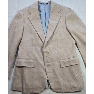 Polo Ralph Lauren Camel Hair Blazer 42R Wool USA Made Union Single Breasted